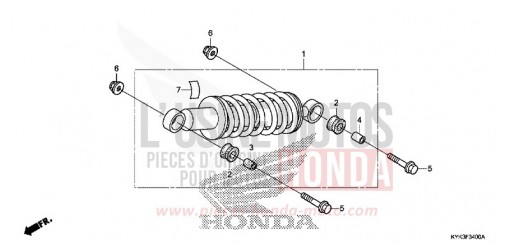 REAR CUSHION CRF110FD de 2013
